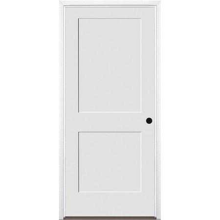 Trimlite Primed 2Panel Interior Shaker 20 Min Fire Rated 49/16" LH Prehung Door Brushed Chrome Hinges 3068134PRI840220MLH26DB4916